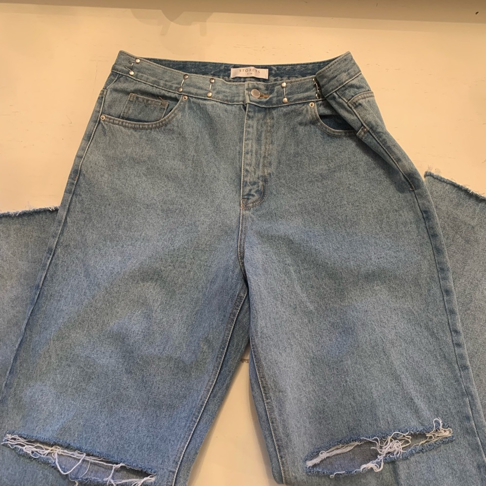 Storets Vera Slash Cut Out Jeans ( small / medium ) - Picture 8 of 8